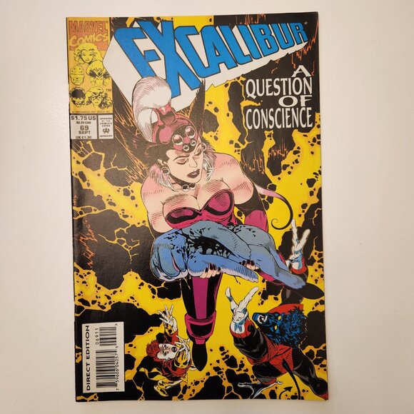 Lot of 5 Excalibur Comic Book 65 66 67 68 69 1993 Marvel Run X-termintor 90s X - Picture 5 of 6